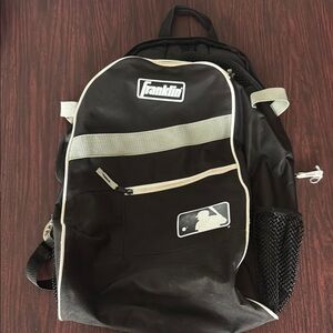 MLB Black and White Backpack with Durable Design